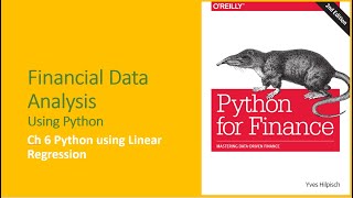 ENG | Financial Data Analysis using Python | Ch 6 Python using Linear Regression