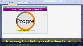 How to create a Circular ProgressBar in C#.net