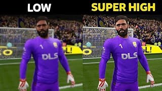 Low vs Super High graphics • DLS25 Comparison