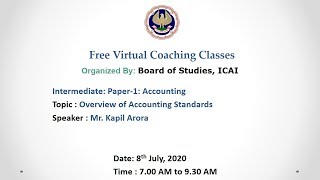 Intermediate: Paper-1: Accounting : Morning Session - 08.07.2020