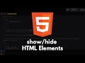 HTML Tutorial #32 - Show/Hide HTML Elements with Class Attribute using HTML and Javascript