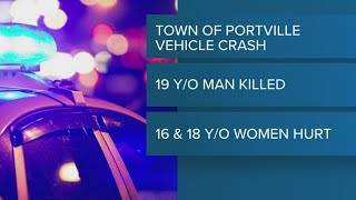 Car crash in Town of Portville leaves 1 dead, 2 injured