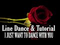 I JUST WANT TO DANCE WITH YOU - Line Dance (Dance&Tutorial)