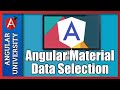 💥 Angular Material Data Table - Data Selection