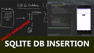 Insertion in SQLite | CRUD Operations | Android Studio | Fully Explained | Saqlain Amin