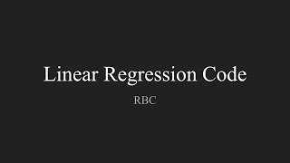 [Python Projects] Linear Regression Part 2
