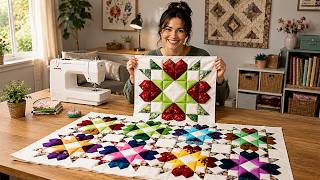 Patchwork Quilt Sewing Tutorial // Creative Recycling Idea Using Fabric Scraps // Easy For All