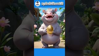 หมูเด้งเก็บไข่ทองคำได้ #การ์ตูน #ตลก #สนุก