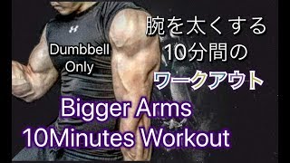 ダンベルで腕を太くする10分[10minute Bigger Arms Workout]