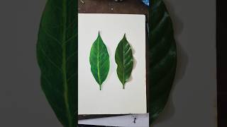 3D leaf #realistic #leaf #love #shorts #3d #drawing #painting #paint #viralvideo #acrylicpainting