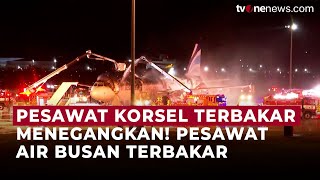 Pesawat Air Busan Terbakar di Bandara Korea Selatan, 176 Penumpang Dievakuasi | OneNews Update