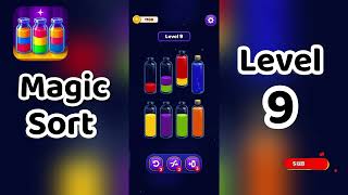 Magic Sort Level 9 Walkthrough 🎩✨ | Go Answer