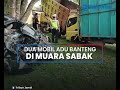 kecelakaan di jalan lintas jambi muara sabak dua mobil adu banteng sopir dilarikan ke rumah sakit