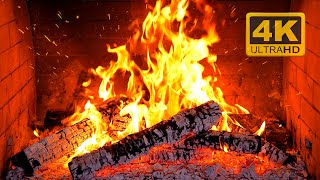 🔥 Fireplace 4K UHD! Fireplace with Crackling Fire Sounds. Fireplace Burning for Home