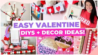 GENIUS + QUICK Dollar Tree Crafts for Valentine's Day! Dollar Store Valentine DIYS & Decor Ideas