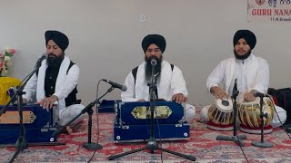 Kirtan duty with bhai baljeet singh uk wale in gurdwara guru Nanak darbar New York Hicksville 🙏🙏