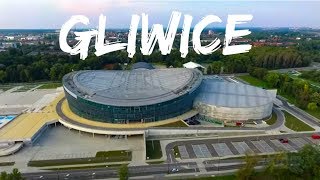 Gliwice City in Poland, Aerial, Drone Views