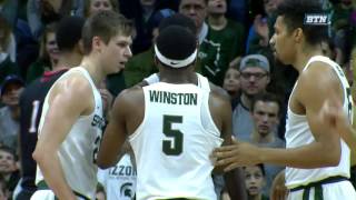 Northeastern at Michigan State - Men's Basketball Highlights