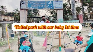 In amalapuram we visited park with my baby first time 😍