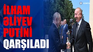 Rusiya Prezidenti Vladimir Putinin rəsmi qarşılanma mərasimi olub