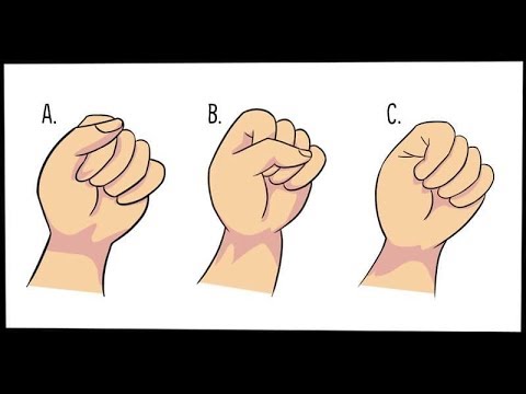 The way you make a fist says a lot about your personality The way you make a fist says a lot about your personality