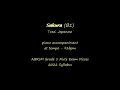 Sakura (B1) | ABRSM Grade 1 Flute 2022 | piano accompaniment | at tempo 92bpm