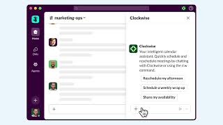 Your AI calendar assistant, available in Slack