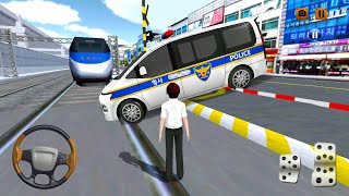 Korean Police VAN Driving Class Simulator #18 - Emergency Car Drive - Android Gameplay