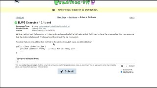 Java Practice-It || 16.1 set || implementing, ListNodes, LinkedLists