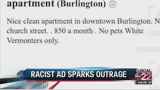"White Vermonters Only": Craigslist ad sparks outrage