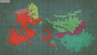 Fantasy Map Simulator: An 800 Years Timelapse