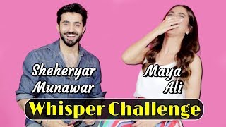 Maya Ali & Sheheryar Munawar Whisper Challenge | FHM | Celeb City Official SB2