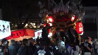 2022/10/30 八尾市 西郡天神社 秋祭り 西郡地車 宮入