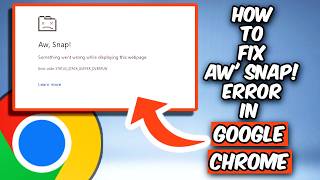 How to Fix Google Chrome Aw Snap Error Status Stack Buffer Overrun