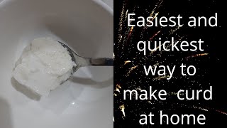 यसरी घरमा नै सजिलोसँग दही बनाउनुहोस मात्र पाँच मिनेटमा।।Easiest  \u0026 quickest way to make curd at home