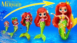 Mermaid Growing Up from Broke to Rich! 30 LOL Surprise DIYs