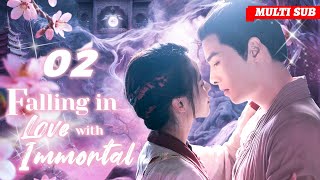 Falling in Love with Immortal🌸EP02 | #zhaolusi #zhangbinbin | She saved a man, he is an immortal!