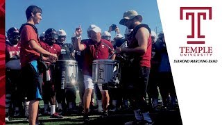 Diamond Marching Band Crashes Temple Football Practice