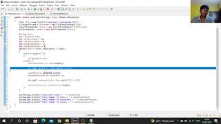 Experiment 3- Text processing using Java Arrays