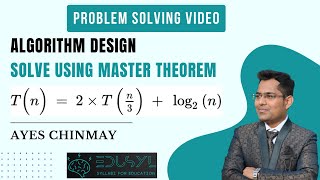 Algorithm Design | Solve using master method | T(n) = 2*T(n/3) + log(n) #algorithm #algorithmdesign