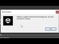 How to Solve Falied to update android SDK  package list