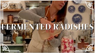 FERMENTED RADISHES | LACTO-FERMENTATION |  WHAT TO DO WITH AN ABUNDANT CROP OF VEGGIES