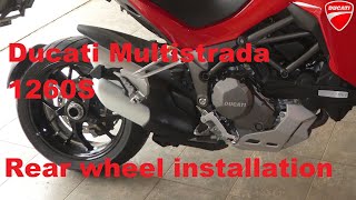 Ducati Multistrada 1260S rear wheel Part2 - Installation