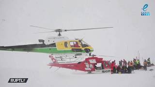 Switzerland | Two injured as avalanche sweeps across Andermatt ski trail | Earva Tamil World News