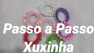 XUXINHA DE CROCHÊ COM PÉROLAS PASSO A PASSO