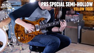 No Talking...Just Tones | PRS Special Semi Hollow Yellow Tiger Pattern