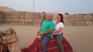 Fat couple on camel😂🤣