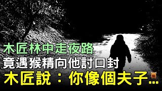 木匠林中走夜路，遇猴精向他討口封，木匠說：你像個夫子...#鄉村民間故事 #楓牛愛世界