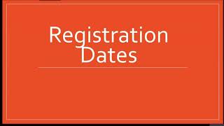 Registration Dates - Jindal School Advising