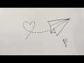 How to art heart and aeroplane together..😜 | Art With Zu